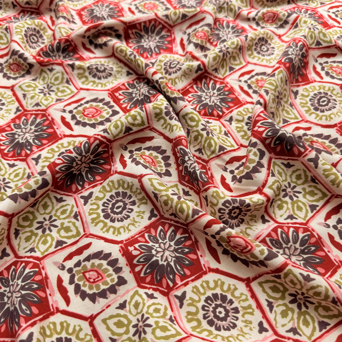 Eco Modal Rayon Tiled Garden - GT 2321