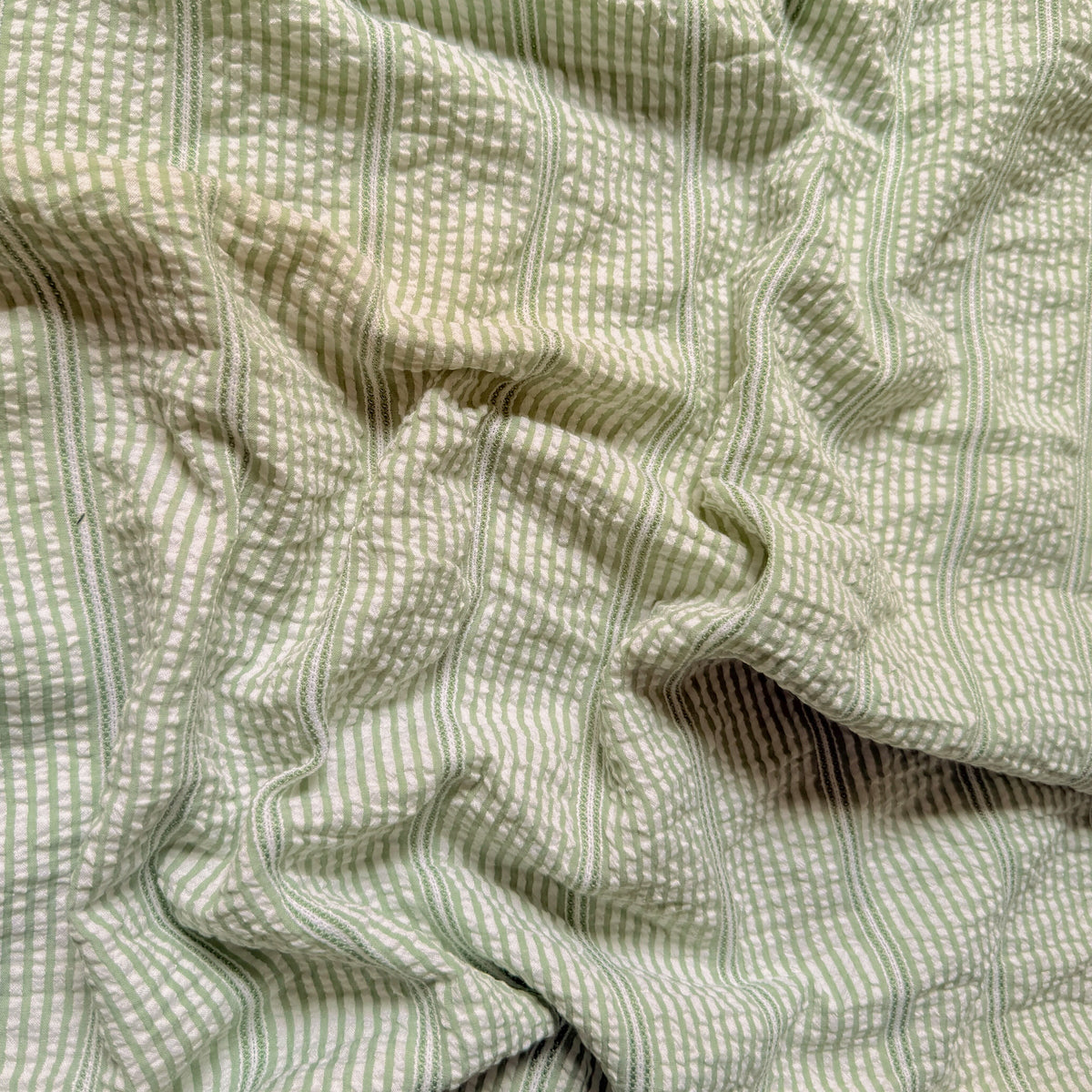 Cotton Dobby Seersucker Sage Waffle - GT 2332