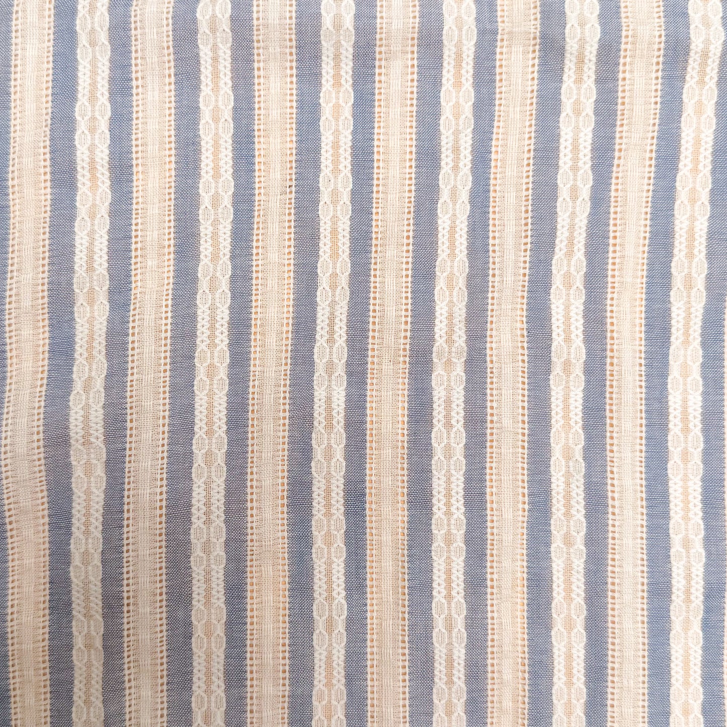 Poly Cotton Dobby Stripe Tidal Thread - GT 2178