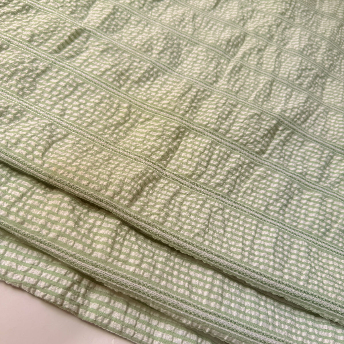 Cotton Dobby Seersucker Sage Waffle - GT 2332