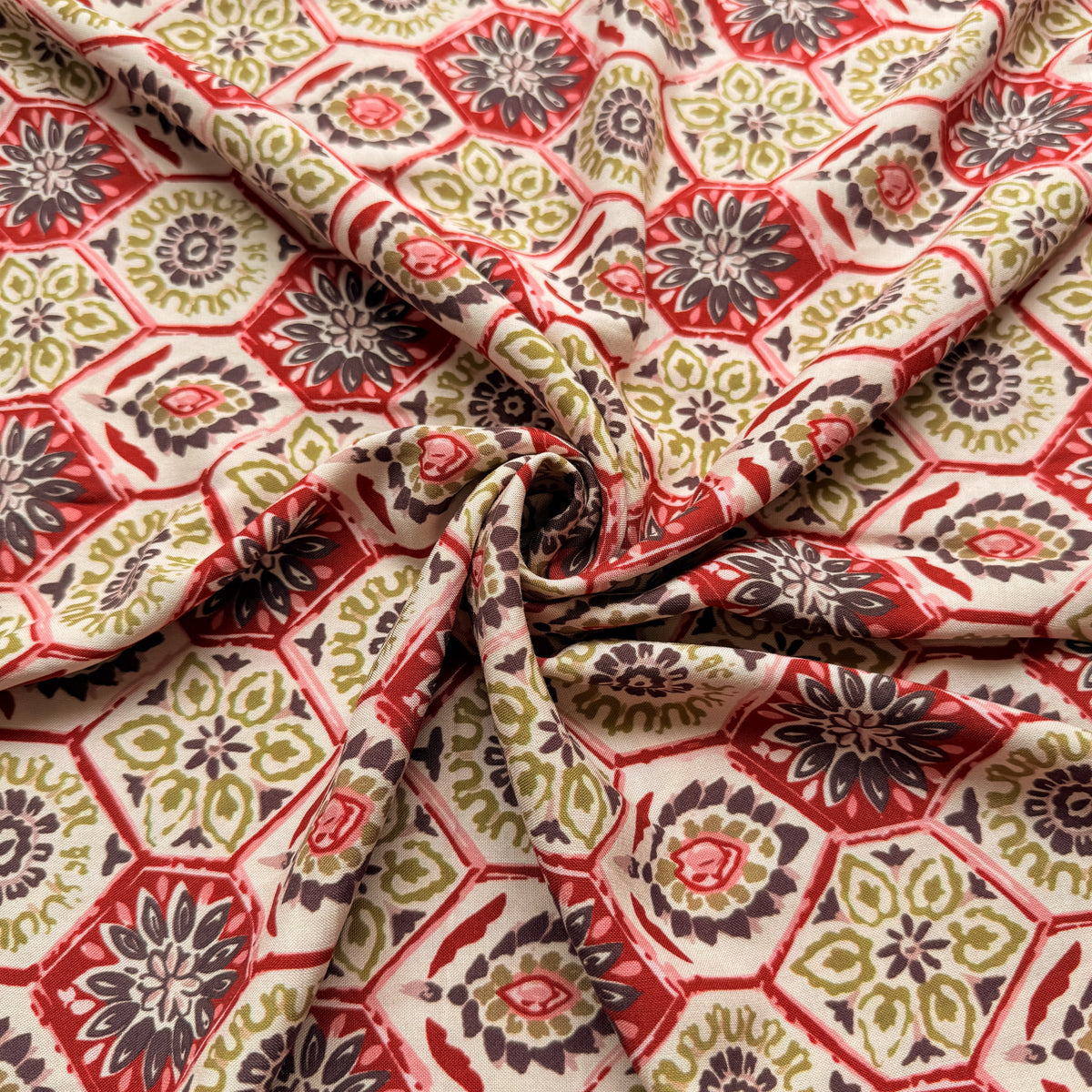 Eco Modal Rayon Tiled Garden - GT 2321