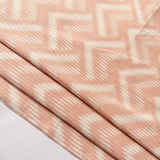Linen Cotton Slub Peach Flicker - GT 2231