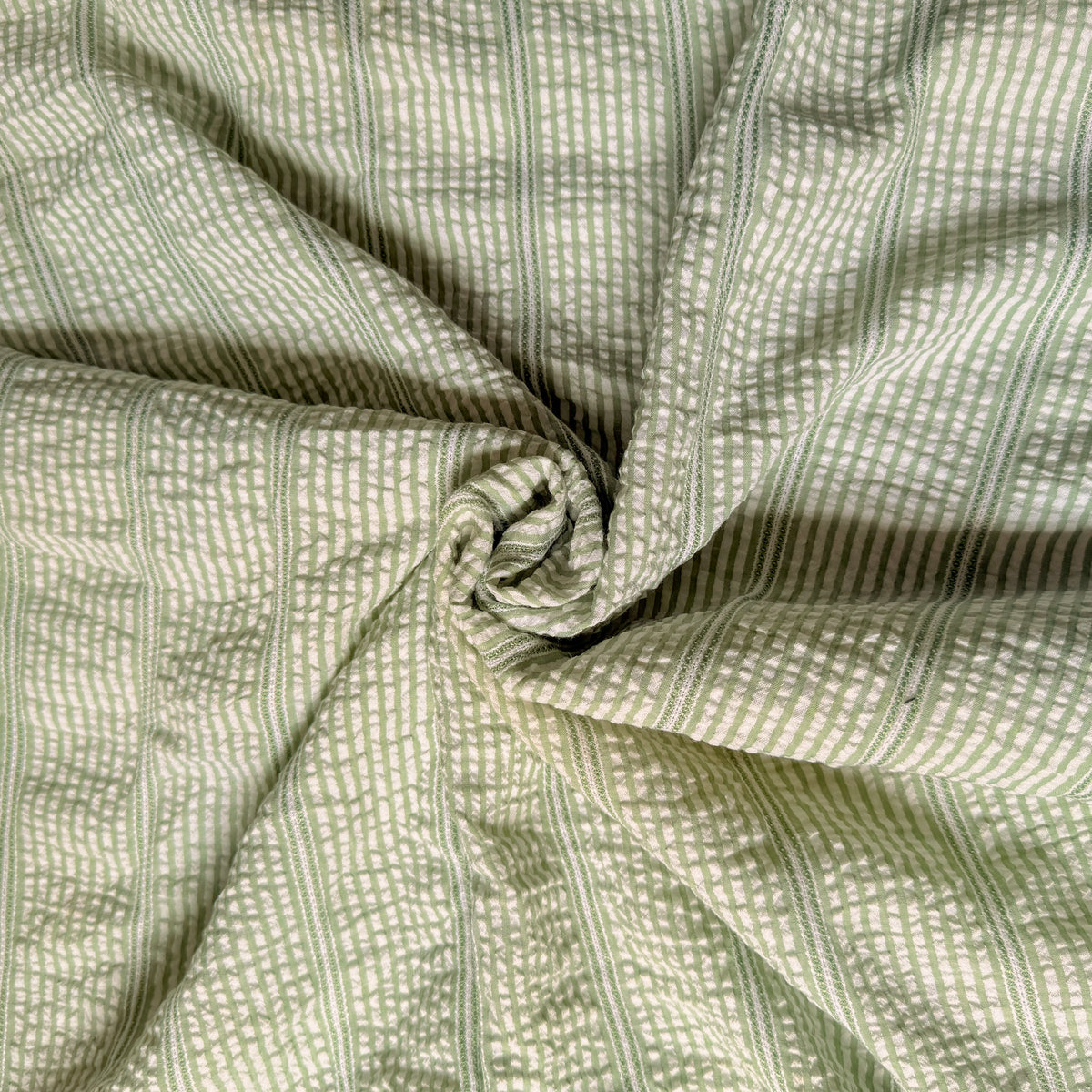 Cotton Dobby Seersucker Sage Waffle - GT 2332