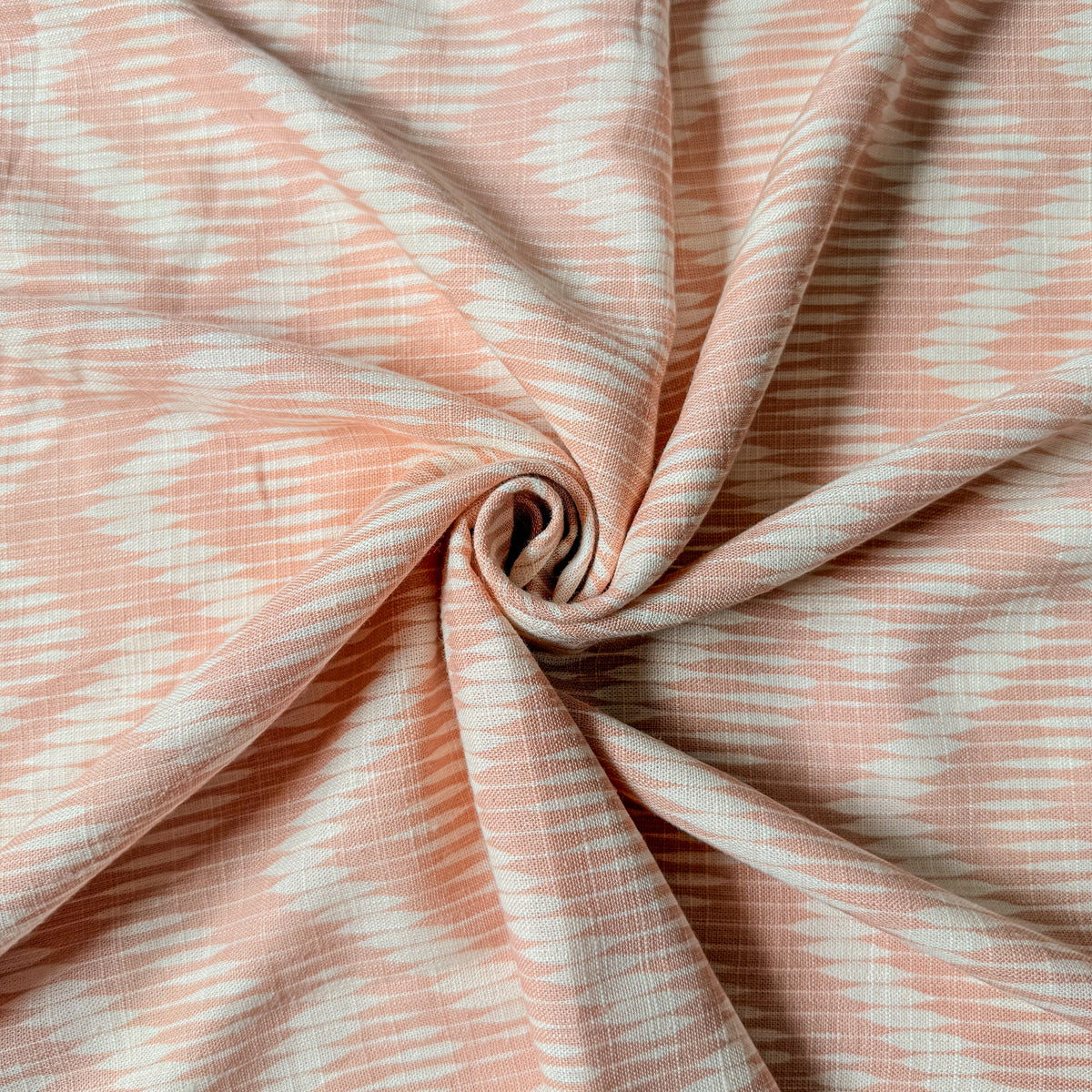 Linen Cotton Slub Peach Flicker - GT 2231