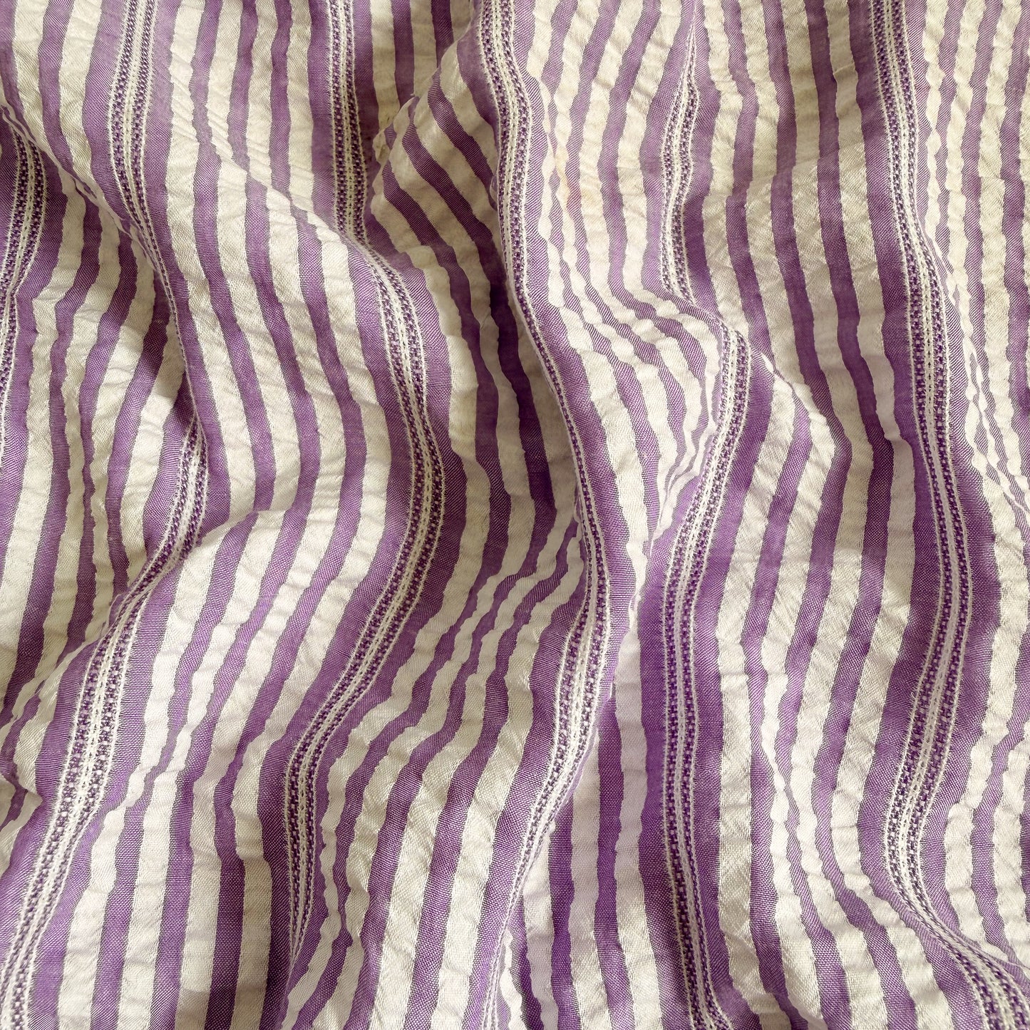 Cotton Dobby Seersucker Grape Current- GT 2275