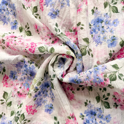 Crinkle Cotton Bluebell Soda - GT 2253