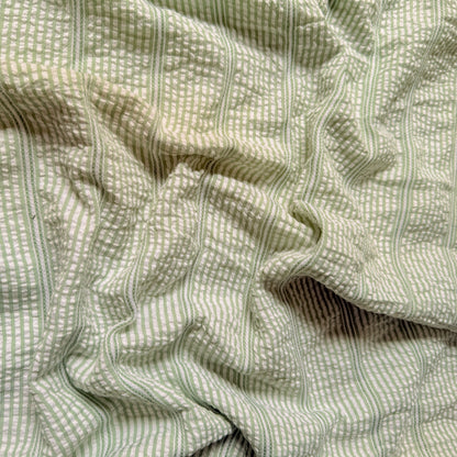 Cotton Dobby Seersucker Sage Waffle - GT 2332