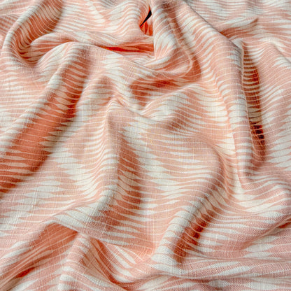 Linen Cotton Slub Peach Flicker - GT 2231
