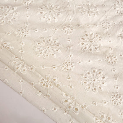 Cotton Eyelet Embroidery Soft Dandelion - GT 2255
