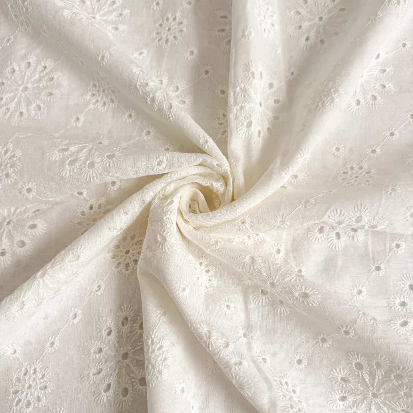 Cotton Eyelet Embroidery Soft Dandelion - GT 2255