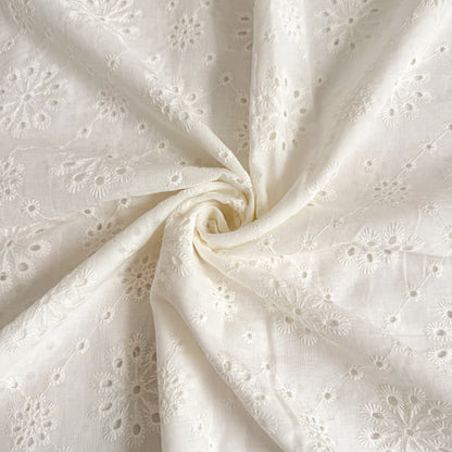 Cotton Eyelet Embroidery Soft Dandelion - GT 2255