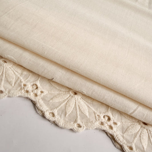 Cotton Border Eyelet Embroidery Floral Whip - GT 2254