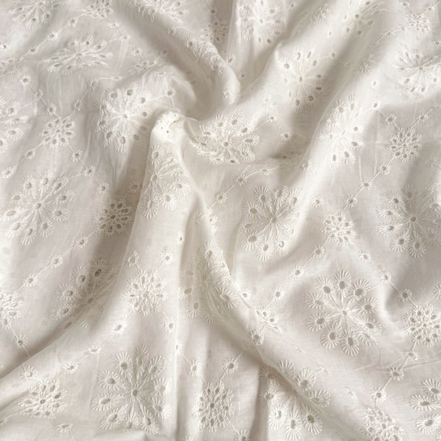 Cotton Eyelet Embroidery Soft Dandelion - GT 2255