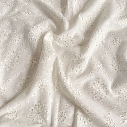 Cotton Eyelet Embroidery Soft Dandelion - GT 2255