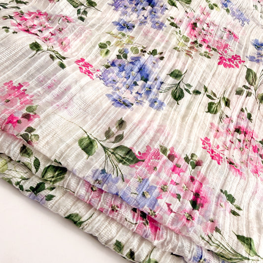 Crinkle Cotton Bluebell Soda - GT 2253