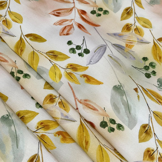 Smooth Crisp Cotton Golden Greenery - CLP 124