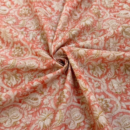 100% Lawn Cotton Coral Vine - GT 2011