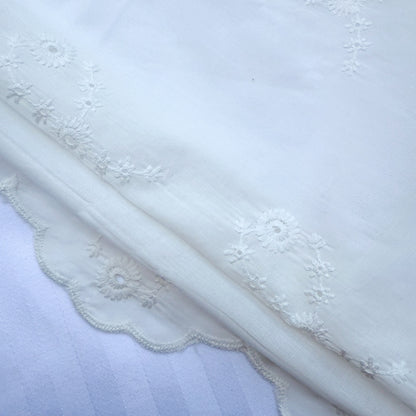 Cotton Embroidery Ivory Fleur - GT 2043
