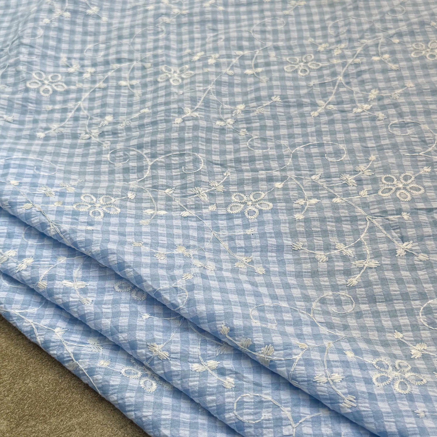 Embroidered Yarn-Dyed Poly Cotton Picnic - GT 2049