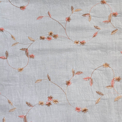 Cotton Dobby embroidery peachleaf - GT 2109