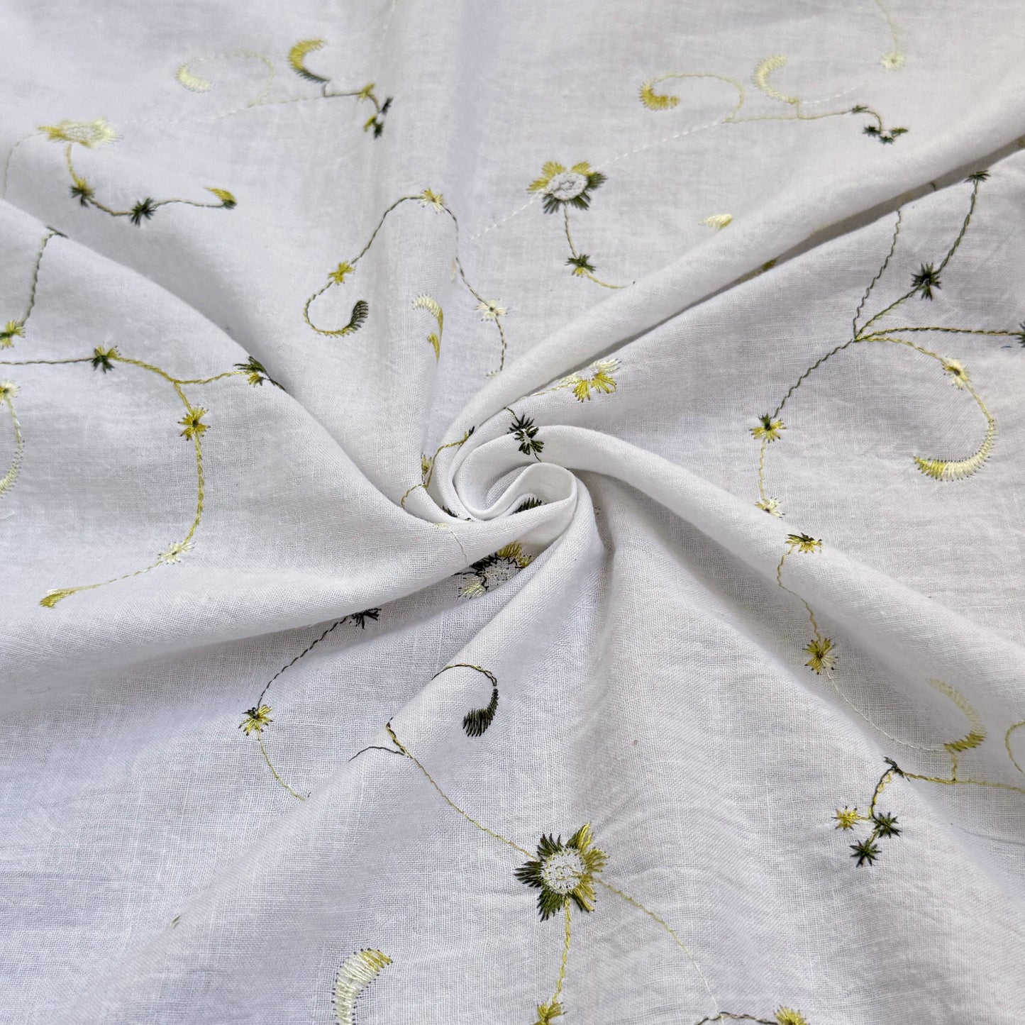 Cotton Dobby embroidery Fernlace - GT 2108