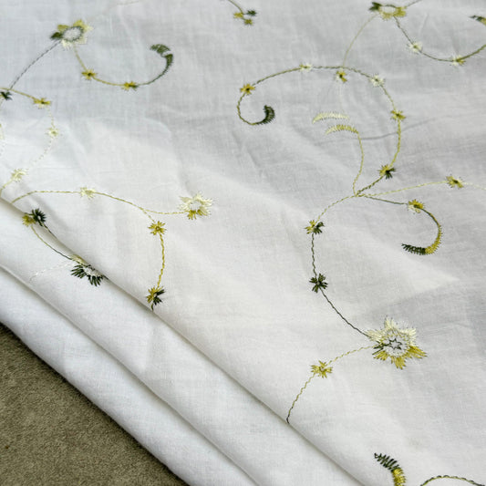 Cotton Dobby embroidery Fernlace - GT 2108