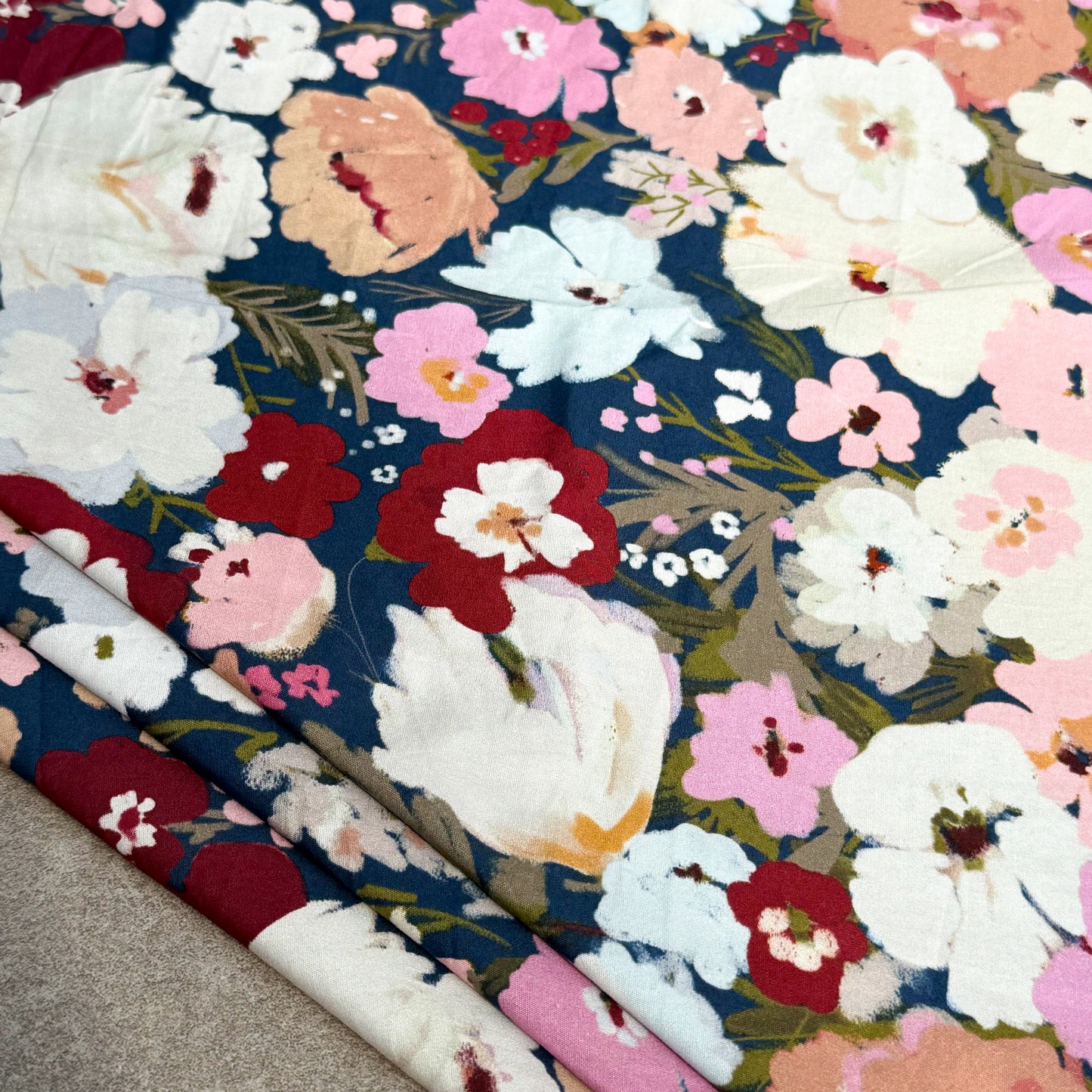 100% Cotton Midnight Peony - GT 2069