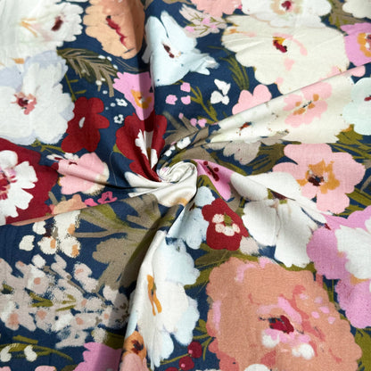100% Cotton Midnight Peony - GT 2069