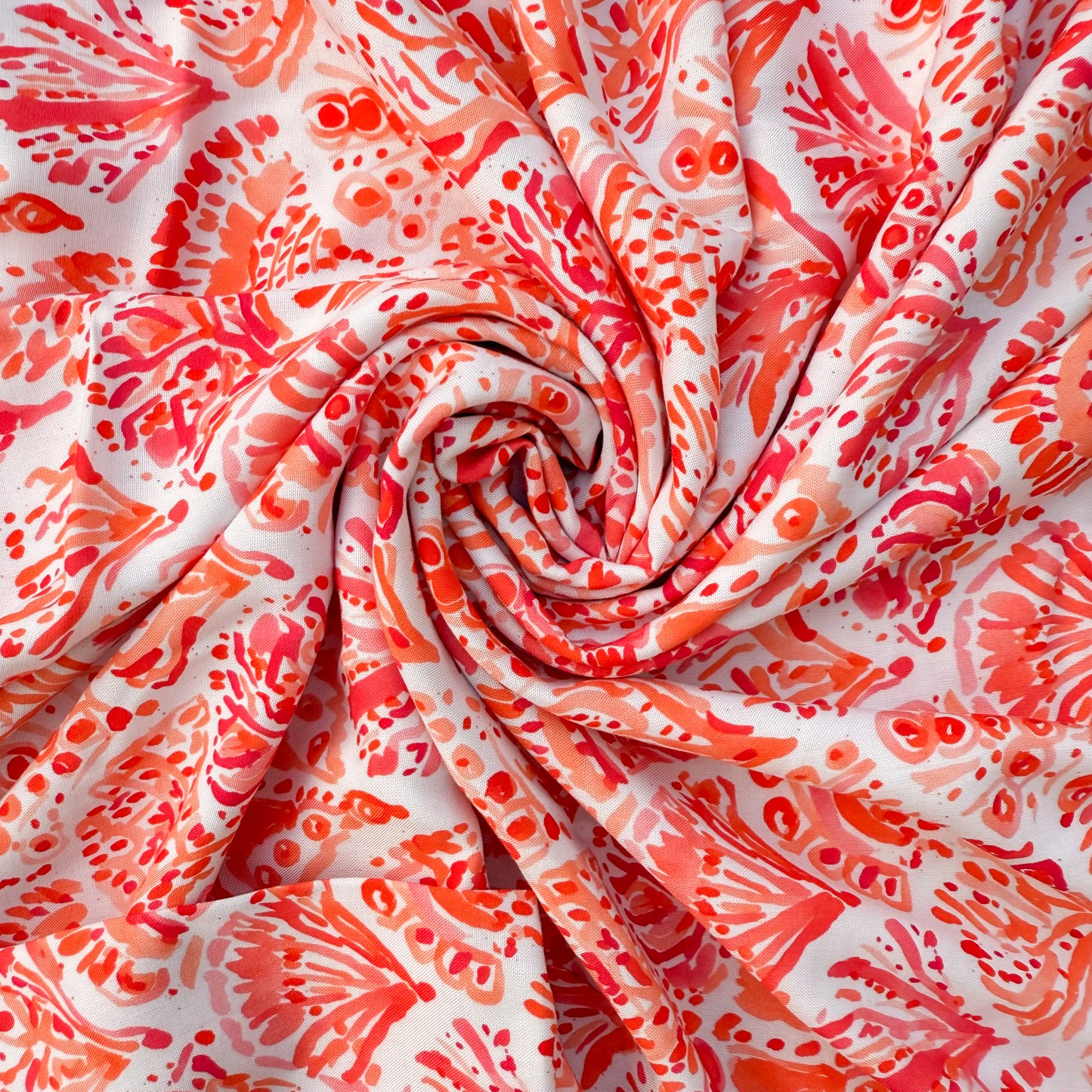 Eco Modal Rayon Coral Scatter - GT 2223