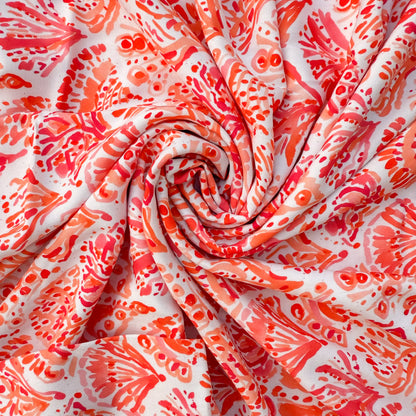 Eco Modal Rayon Coral Scatter - GT 2223