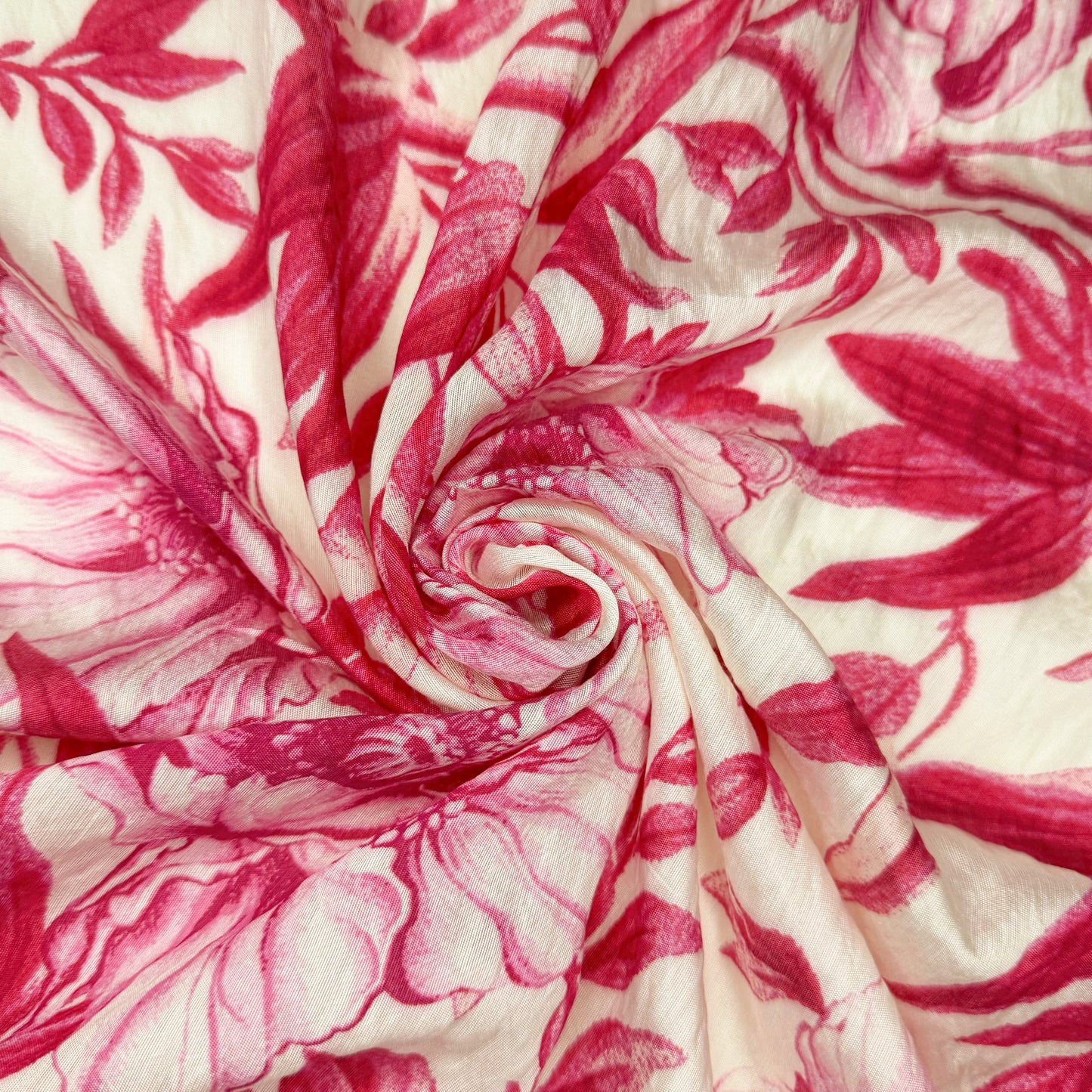 Crepe Ramie Fabric Roseate  - CLP R04