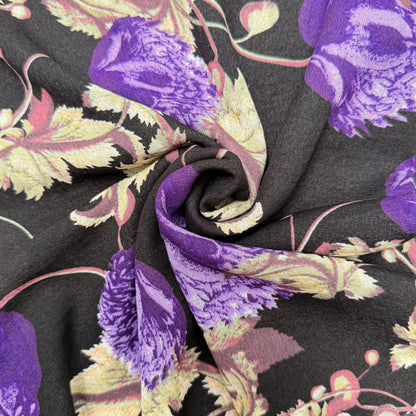 Poly Cotton Slub Midnight Thistle - GT 2119