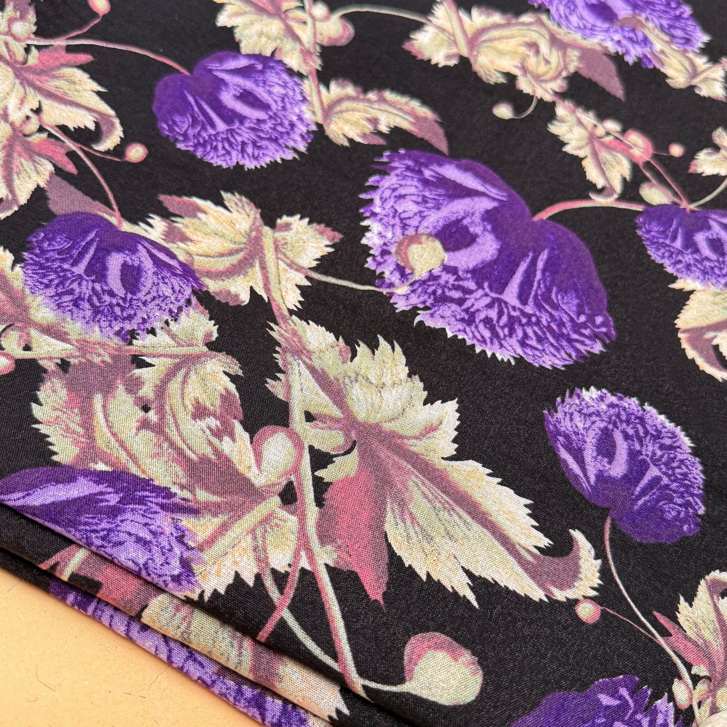 Poly Cotton Slub Midnight Thistle - GT 2119