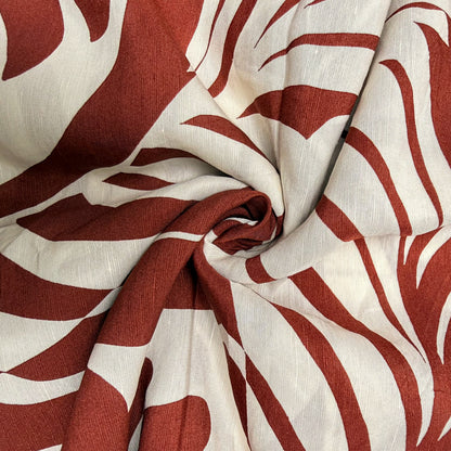Organza Poly Satin Terracotta Palm - GT 2054
