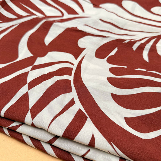 Organza Poly Satin Terracotta Palm - GT 2054