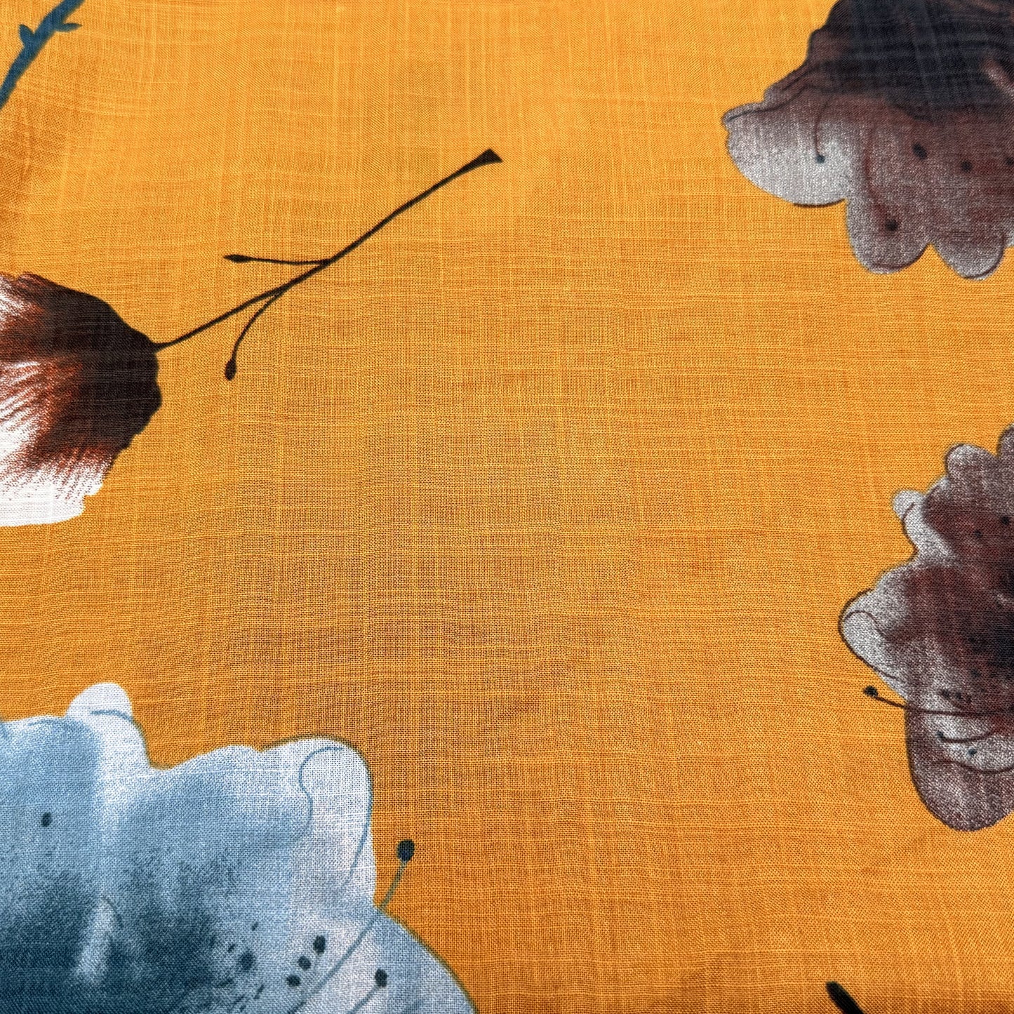 Cotton Slub Printed Golden Drift - GT 2158