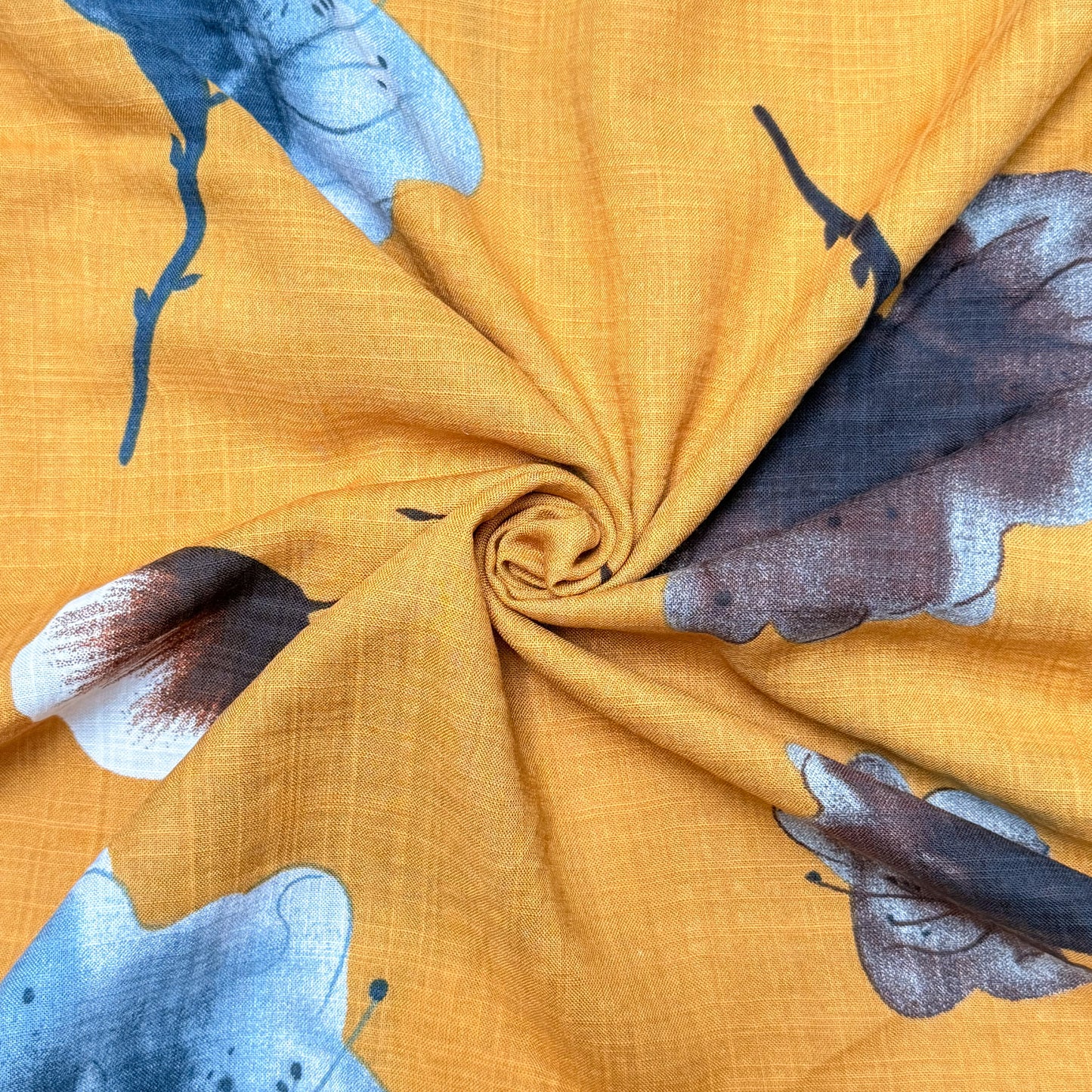 Cotton Slub Printed Golden Drift - GT 2158