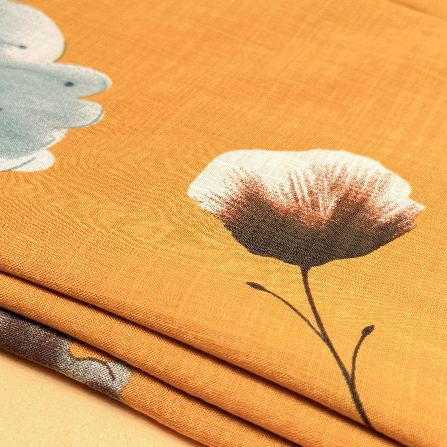 Cotton Slub Printed Golden Drift - GT 2158