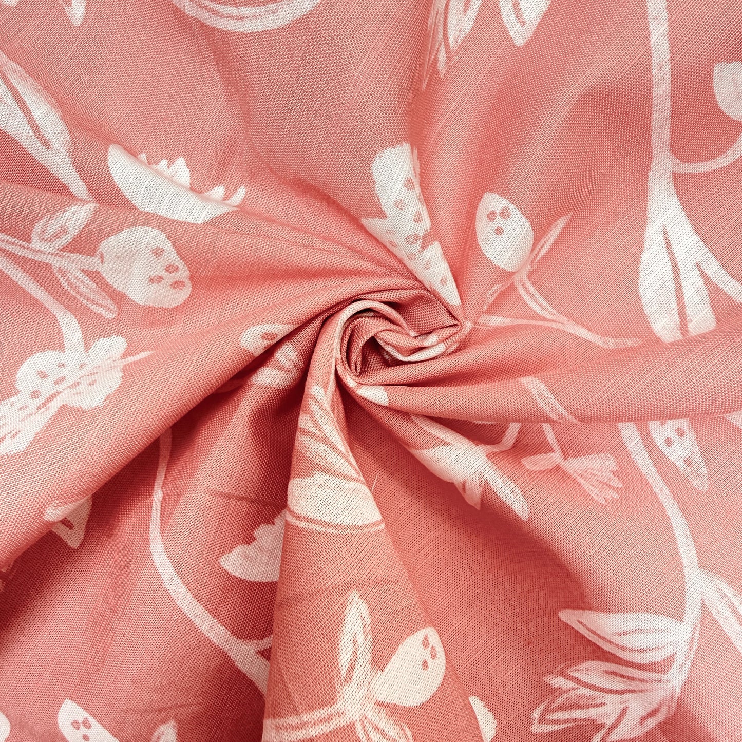 Poly Blend Printed Coral Sketch - GT 2156