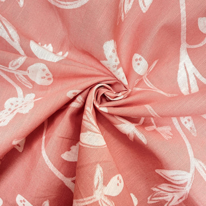 Poly Blend Printed Coral Sketch - GT 2156