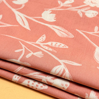 Poly Blend Printed Coral Sketch - GT 2156