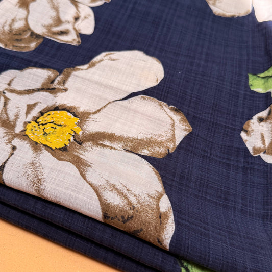 Cotton Slub Printed Velour Botanica - GT 2157