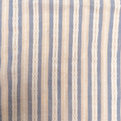 Poly Cotton Dobby Stripe Tidal Thread - GT 2178