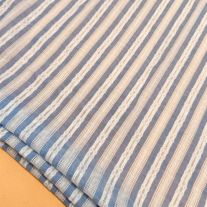 Poly Cotton Dobby Stripe Tidal Thread - GT 2178