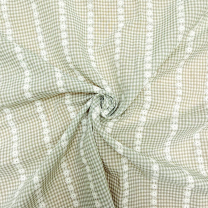 Cotton Dobby Meadow Lattice - GT 2187