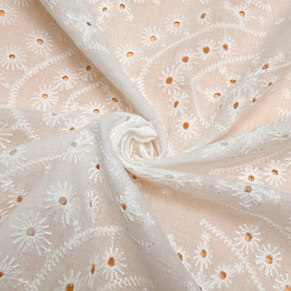 Cotton Eyelet Embossed Halo  - GT 2091