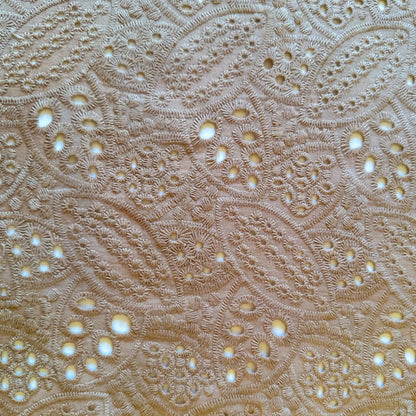 Cotton Poly Paisley Eyelet Embroidery Champrelle - GT 2245