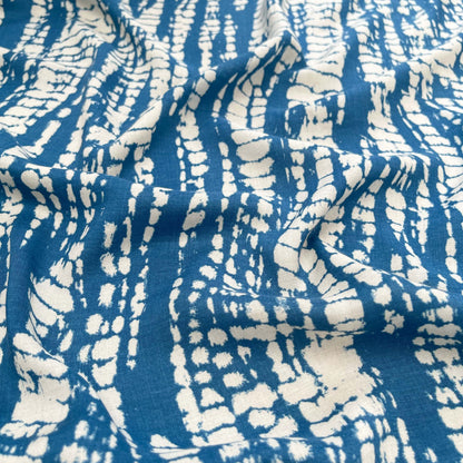 Eco Rayon Geometric Blue - LE 635