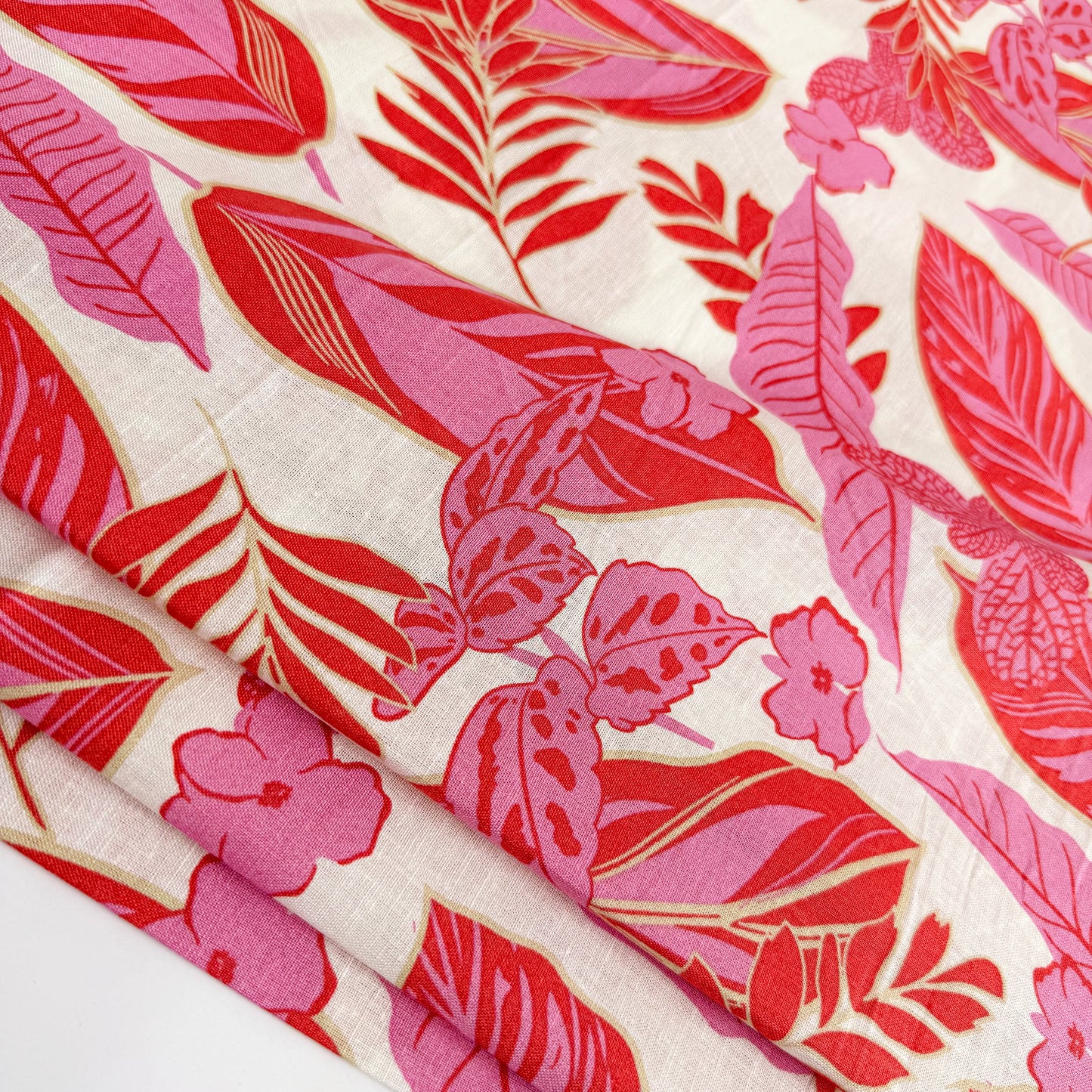 Slub Cotton Blend Coral Canopy - GT 2286