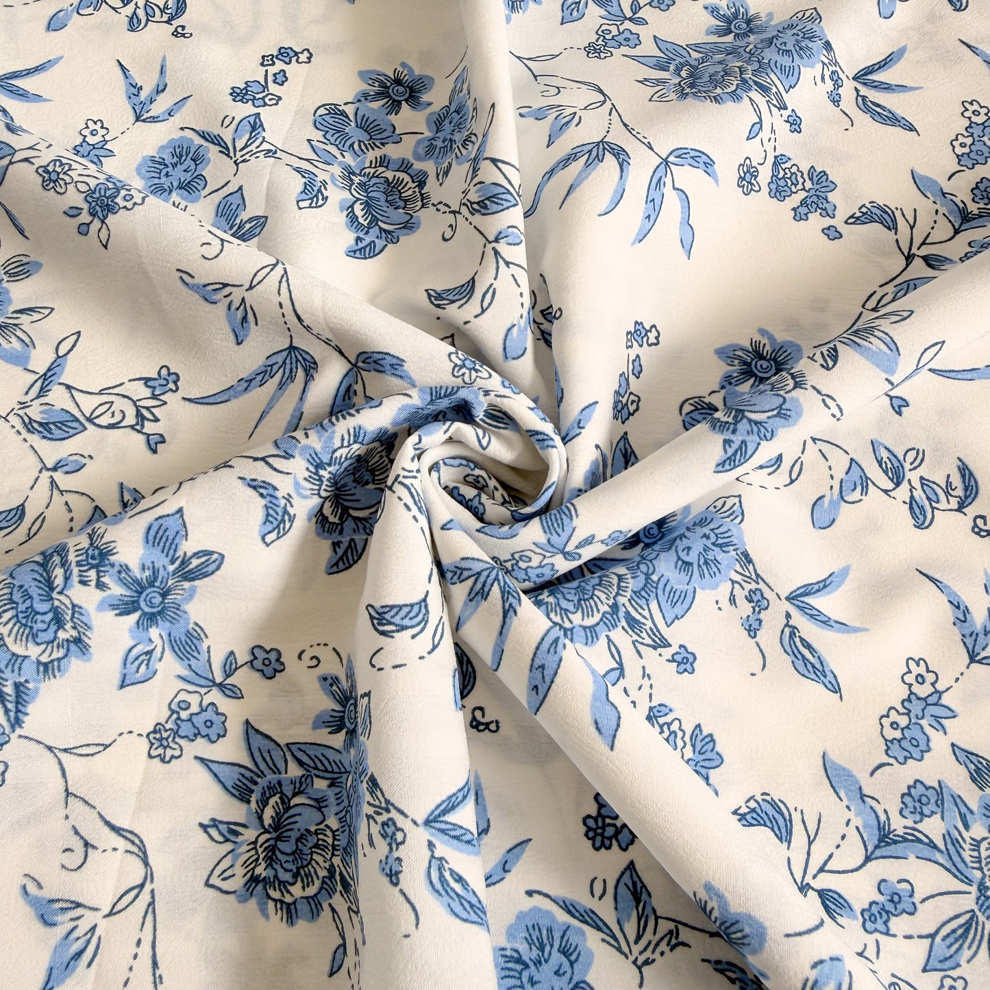 Cotton Dobby Bleu Porcelain - GT 2285
